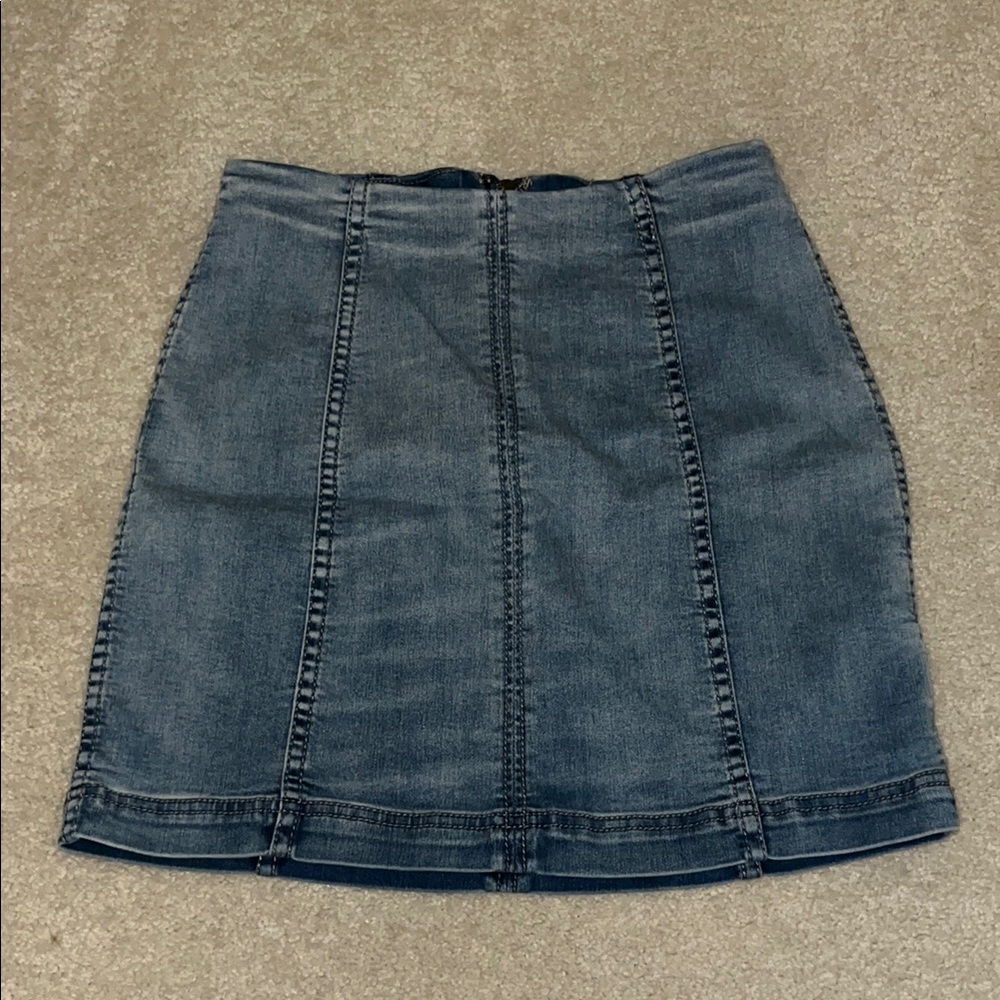 Blue denim Mini Skirt free people